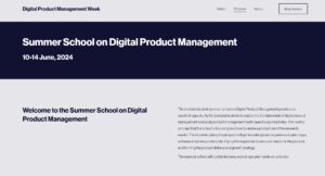 Digital Product Management Week (DPMW) + Summer School on digital project management